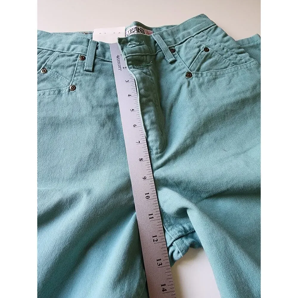 NWT Vintage Zena Jeans‎ Relaxed Fit Womens 6 Seafoam